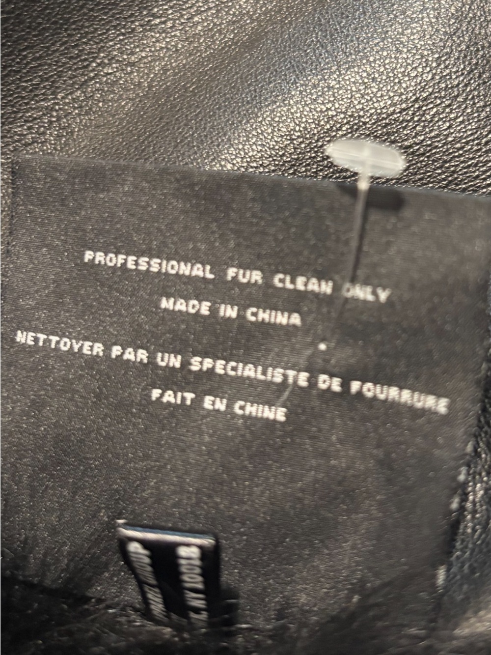 Andrew Marc of New York - long black shearling lamb fur coat. - Picture 7 of 7